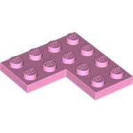 LEGO Bright Pink Plate 4 x 4 Corner 2639 - 6453947