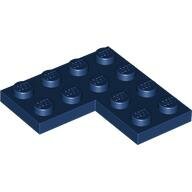 LEGO Dark Blue Plate 4 x 4 Corner 2639 - 6442566
