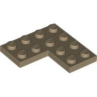LEGO Dark Tan Plate 4 x 4 Corner 2639 - 6151537