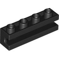 LEGO Black Brick, Modified 1 x 4 with Groove 2653 - 265326