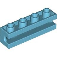 LEGO Medium Azure Brick, Modified 1 x 4 with Groove 2653 - 6357618