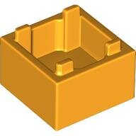 LEGO Bright Light Orange Container, Box 2 x 2 x 1 - Top Opening with Raised Inner Bottom 2821 - 6439231