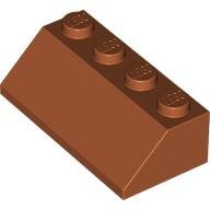 LEGO Dark Orange Slope 45 2 x 4 3037 - 6115263