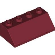 LEGO Dark Red Slope 45 2 x 4 3037 - 4541380