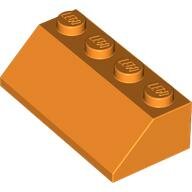 LEGO Orange Slope 45 2 x 4 3037 - 4195424