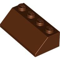 LEGO Reddish Brown Slope 45 2 x 4 3037 - 4211205