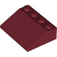 LEGO Dark Red Slope 33 3 x 4 3297 - 6034928