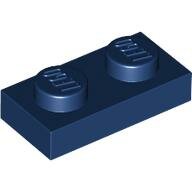 LEGO Dark Blue Plate 1 x 2 3023 - 4177737