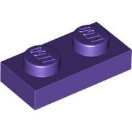 LEGO Dark Purple Plate 1 x 2 3023 - 4224858