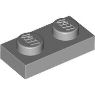 LEGO Light Bluish Gray Plate 1 x 2 3023 - 4211398