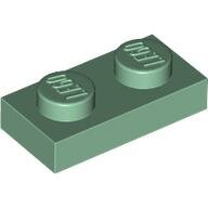 LEGO Sand Green Plate 1 x 2 3023 - 4655080