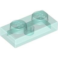 LEGO Trans-Light Blue Plate 1 x 2 3023 - 6051918