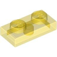 LEGO Trans-Yellow Plate 1 x 2 3023 - 4194746