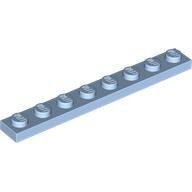 LEGO Bright Light Blue Plate 1 x 8 3460 - 6372125