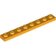 LEGO Bright Light Orange Plate 1 x 8 3460 - 6192205