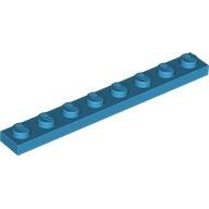 LEGO Dark Azure Plate 1 x 8 3460 - 6210227