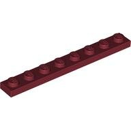 LEGO Dark Red Plate 1 x 8 3460 - 4162205