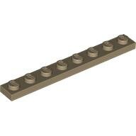 LEGO Dark Tan Plate 1 x 8 3460 - 6156492