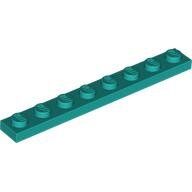 LEGO Dark Turquoise Plate 1 x 8 3460 - 6259921