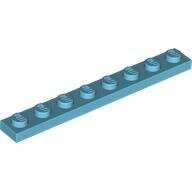 LEGO Medium Azure Plate 1 x 8 3460 - 6074793