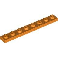 LEGO Orange Plate 1 x 8 3460 - 6210229