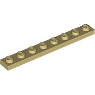 LEGO Tan Plate 1 x 8 3460 - 4114324