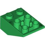 LEGO Green Slope, Inverted 33 3 x 2 with Flat Bottom Pin and Connections between Studs 3747b - 4113071