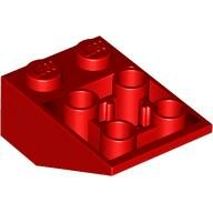 LEGO Red Slope, Inverted 33 3 x 2 with Flat Bottom Pin and Connections between Studs 3747b - 4500462