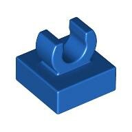 LEGO Blue Tile, Modified 1 x 1 with Open O Clip 15712 - 6071264