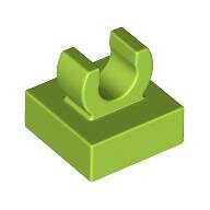 LEGO Lime Tile, Modified 1 x 1 with Open O Clip 15712 - 6381789