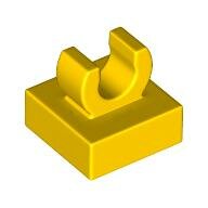 LEGO Yellow Tile, Modified 1 x 1 with Open O Clip 15712 - 6071270