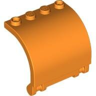 LEGO Orange Panel 3 x 4 x 3 Curved with Double Clip Hinge 18910 - 6096987