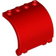 LEGO Red Panel 3 x 4 x 3 Curved with Double Clip Hinge 18910 - 6351573