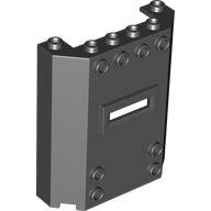 LEGO Black Panel 2 x 6 x 6 with Window Slot 22387 - 6296955