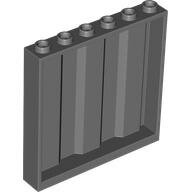 LEGO Dark Bluish Gray Panel 1 x 6 x 5 with Corrugated Profile 23405 - 6224274
