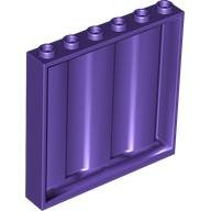 LEGO Dark Purple Panel 1 x 6 x 5 with Corrugated Profile 23405 - 6337304