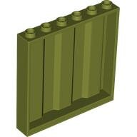 LEGO Olive Green Panel 1 x 6 x 5 with Corrugated Profile 23405 - 6136741