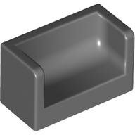 LEGO Dark Bluish Gray Panel 1 x 2 x 1 with Rounded Corners and 2 Sides 23969 - 6275131