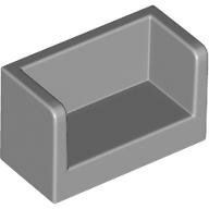 LEGO Light Bluish Gray Panel 1 x 2 x 1 with Rounded Corners and 2 Sides 23969 - 6138696