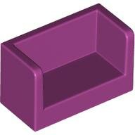 LEGO Magenta Panel 1 x 2 x 1 with Rounded Corners and 2 Sides 23969 - 6131870