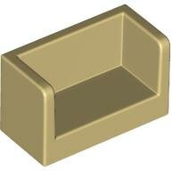 LEGO Tan Panel 1 x 2 x 1 with Rounded Corners and 2 Sides 23969 - 6173986