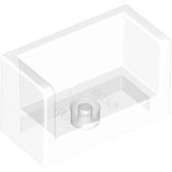 LEGO Trans-Clear Panel 1 x 2 x 1 with Rounded Corners and 2 Sides 23969 - 6139647
