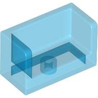 LEGO Trans-Dark Blue Panel 1 x 2 x 1 with Rounded Corners and 2 Sides 23969 - 6372031