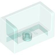 LEGO Trans-Light Blue Panel 1 x 2 x 1 with Rounded Corners and 2 Sides 23969 - 6138481