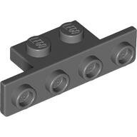 LEGO Dark Bluish Gray Bracket 1 x 2 - 1 x 4 with Two Rounded Corners at the Bottom 28802 - 6271127