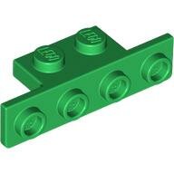 LEGO Green Bracket 1 x 2 - 1 x 4 with Two Rounded Corners at the Bottom 28802 - 6411583