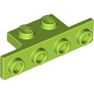 LEGO Lime Bracket 1 x 2 - 1 x 4 with Two Rounded Corners at the Bottom 28802 - 6271126