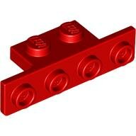 LEGO Red Bracket 1 x 2 - 1 x 4 with Two Rounded Corners at the Bottom 28802 - 6168619