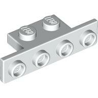 LEGO White Bracket 1 x 2 - 1 x 4 with Two Rounded Corners at the Bottom 28802 - 6168618