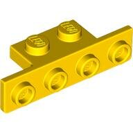 LEGO Yellow Bracket 1 x 2 - 1 x 4 with Two Rounded Corners at the Bottom 28802 - 6168616